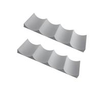 HINTRMENT 2 Pezzi Portabottiglie Design Classico in Plastica Antiscivolo Espositore Orizzontale per Vino Lattine e Barattoli Organizer Compatto per Frigorifero Cucina e Colore Casuale