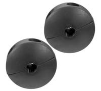 HINTRMENT 2 Pezzi Stoppa Sfera in Gomma Solida Nero Foro Interno 14mm Resistente alla Compressione e Anti-retrazione per Avvolgitubo Olio da Garage e Officina