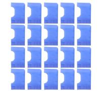 HINTRMENT 20 Pezzi Tappino per Gambe Sedia o Tavolo a Forma Ellittica Blu | Protezioni per Pavimento, Facile Installazione, Riduzione Rumore, Stabilità Antiscivolo, per Cucina e Studio