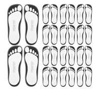 HINTRMENT 25 Paia Cuscinetti Abbronzanti Antiscivolo per Piedi Usa e Getta in Carta Nera e Bianca, Solette Adesive per Abbronzatura Spray Domestica da Salone, Protezioni Igieniche