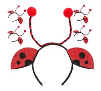HINTRMENT 5 Fasce per Chioma a Forma di Coccinella, Accessori Primaverili Morbidi e Decorativi per Feste di Carnevale, Cosplay e Balli in Maschera