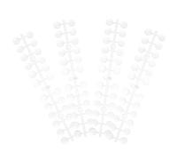 HINTRMENT 5 Set Cartoncino Colori per Manicure, Nail Tips Chart Rotondo in Silicone, Trasparente, per Nail Art Salon, Studenti e Apprendisti di Smalto