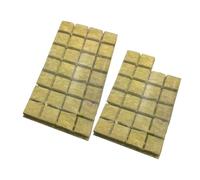 HINTRMENT 50 Pezzi Tappi di Substrato Senza Terra Cubi Avviamento per Coltivazione in Acqua Interna, Forma Cubica Alta Ritenzione Idrica e permeabilità, per Ortaggi e Fiori in Vaso