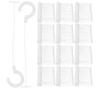 HINTRMENT 5000 Pezzi Fascette in Plastica Design a Gancio per Fissaggio Etichette Abbigliamento, Attaccaglie Adesive Resistenti per Pistola Etichettatrice