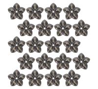 HINTRMENT 60 Pezzi Rondelle Decorative a Fiore Vintage in Lega di Zinco per | Colore Caffè, Supporto Funzionale Robusto e Strato Ornamentale, per Rinnovamento e Decorazione Domestica