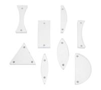 HINTRMENT 8 Pezzi Kit di Strumenti Ottici in Plastica per Esperimenti di Fisica e, Design per Lezioni di Scienza in Scolastico