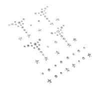 HINTRMENT Adesivi per Viso Gemme Iridescenti Autoadesive in Resina e Plastica, Decorazioni per Unghie e Custodie, 1 Foglio Strass Brillanti per Festival e Trucco