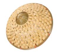 HINTRMENT Cappello Cordino Regolabile di bambù Intrecciato Stile Cinese Riutilizzabile Elegante e Unico Cappello da Sole Tradizionale per Piscina e Campeggio