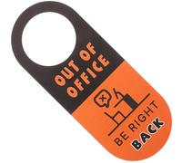 HINTRMENT Cartello Bifacciale in Pvc da Appendere alla Porta Ufficio, Appendino per Maniglia Messaggio in Inglese, Gancio per Porte di Hotel, Ospedali e Ambienti Professionali