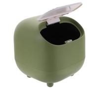 HINTRMENT Cestino per Rifiuti da Scrivania Piccolo in Pp Coperchio, Cestino Creativo per Camera da Letto e Comodino, Contenitore per Rifiuti Domestici Apertura Ampia, Comodo e Decorativo