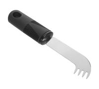 HINTRMENT Coltello per Formaggio Impugnatura Larga e Bilanciata in Acciaio Inox Punta Arrotondata, Manico Ergonomico in Tpr per Uso in Cucina e Riabilitazione
