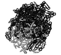 HINTRMENT Connettori Invisibili per Mobili in Acciaio al Manganese Nero per Ripiani e Armadi Spessore 15-30mm Meccanismo di Blocco Scorrevole Nascosto