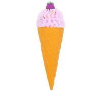 HINTRMENT Cono Gelato Simulato in PVC Colore Lavanda Design Realistico, Versatile e Facile da Pulire, Come Decorazione per Negozi di tè e Accessorio per Fotografia