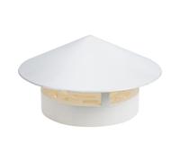 HINTRMENT Copertura Antipioggia in Pvc Bianco per Stufa e Sfiato, Facile da Installare Drenaggio Rapido, per Decorazione Casa e Giardino