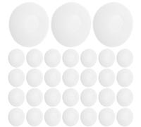 HINTRMENT Copri Cuscinetti per Sostituzione per Auricolari 50 Pezzi in Spugna Bianca Imbottitura Interna Assorbente e Protezione Auricolari da 15mm