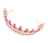 HINTRMENT Corona da Sposa Delicata Goccia D'acqua e Decorazione Brillante, Accessorio Chioma in Rame Zircone Allentato, per Matrimonio e Feste