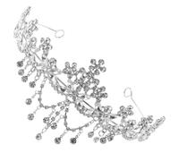 HINTRMENT Corona da Sposa in Lega Argento Cristalli Barocchi, Tiara Elegante per Matrimonio Reale, Accessorio Chioma per Sposa Design Raffinato e Atmosfera Festiva