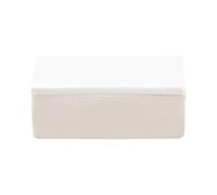 HINTRMENT Crogiolo in Allumina con Coperchio Beige Stile Arca per Esperimenti di Laboratorio con Riscaldamento Uniforme e Design con Coperchio