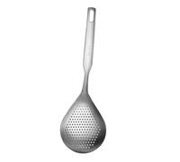 HINTRMENT Cucchiaio Scolapasta in Acciaio Inossidabile con Rete Fine e Manico Ergonomico Mestolo Filtrante Leggero per Frittura e Cottura di Ravioli e Noodle Strainer Spoon per Cucina