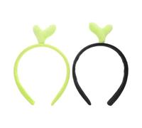 HINTRMENT Fascia per Chioma a Germoglio di Fagiolo 2 Pezzi Accessorio Leggero in Stoffa e Plastica per Ragazze Uso Versatile per Cosplay e Oggetti di Scena Fotografici