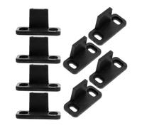 HINTRMENT Guida da Pavimento in ABS Nero per Porta Scorrevole 8 Pezzi Installazione Semplice e Scorrimento Fluido, Adatta per Porte a Scomparsa e Armadi