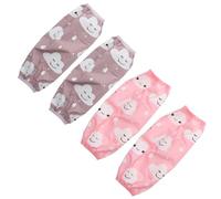 HINTRMENT Maniche Impermeabili da Lavoro 2 Paia, Manicotti Protettivi Antiolio in Nylon Polsini Elastici, Protezione Braccia per Cucina e Attività Industriali per Donna Colore Casuale