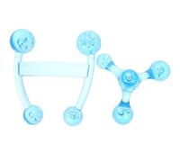 HINTRMENT Massaggiatore Manuale a Forma di Rana 2 Pezzi 4 Sfere per Massaggio Schiena e Spalle, Leggero e Sicuro in Pvc, per Uso Domestico e Ufficio