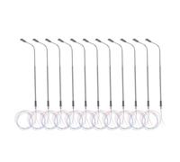 HINTRMENT Modello di Lampione in Scala 1/150 Luce LED Bianca, Lampione per Modellismo Ferroviario e Accessori per Tavolo da Sabbia, Set da 10 Pezzi per Progetti Architettonici e Stazioni