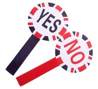 HINTRMENT Pannello di Voto Portatile per Aula Paddle Sì No Riutilizzabile in Schiuma, Flessibile e Facile da Usare, per Votazioni e Decisioni in olore Casuale