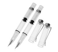 HINTRMENT Penna Calligrafica Trasparente 2 Pezzi Convertitore d'Inchiostro e Pennino Piccolo per Esercizi di Calligrafia e Scrittura Stilografica a Casa e Scuola