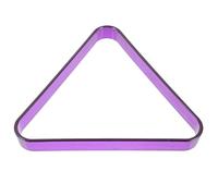 HINTRMENT Porta-Palle da Biliardo Triangolare in Plastica Robusta, Mini Rastrelliera per Palline Standard, Accessorio per Tavolo da Biliardo da Casa, Sala Giochi e Comunità, Colore Viola