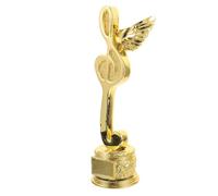 HINTRMENT Premio per Concorso Musicale a Forma di Nota, Resina Oro | 1 Pezzo, Decorazione da Ufficio e Riconoscimento per Cerimonie Scolastiche, Stile Brillante e Unico