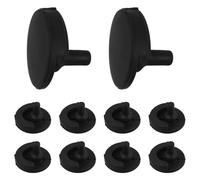HINTRMENT Protezioni Angolari in Silicone Nero Facili da Pulire e Rimovibili Set da 10 Accessori per Proteggere Teglie e Vassoi per Friggitrice