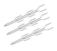 HINTRMENT Punte per Pirografo in Lega di Nichel Cromo ad Alta Impedenza 9 Pezzi Set Resistenti alla Piegatura, per Decorazioni Scuola Macchina per Brucialegna e Pirografia
