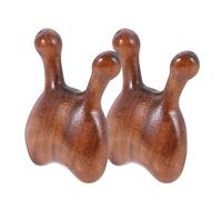 HINTRMENT Raschietto per Naso Massaggiatore Portatile per Viso e Finitura Liscia in Legno 2 Pezzi Strumento per Massaggio del Capelluto e Alleviare la Fatica