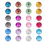 HINTRMENT Segnabicchieri Magnetici in Acrilico Design Colorato 24 Pezzi Cristallo, Facili da Applicare Colore Casuale per Identificare Bicchieri a Ktv e Attività Aziendali