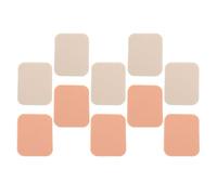 HINTRMENT Set 10 Piumini per Cipria Quadrati 5 + 5 Color Carne, Spugne Trucco Viso Piccole Morbide per Uso Asciutto e Bagnato, Accessori Cosmetici Portatili per Donna