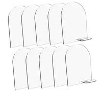 HINTRMENT Set 10 Segnaposti in Acrilico Trasparente Riutilizzabili Supporto Stabile per Matrimonio, Decorazione da Tavola per Feste e Eventi, Segnaletica per Posti a Sedere Personalizzabile