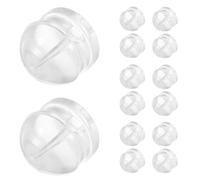 HINTRMENT Set 100 Pezzi Chiusure per Orecchini in Silicone Trasparente, Fermagli Piatti per Orecchini Fai da Te, Accessori per Creazione Gioielli, Adatti per Orecchie Cadenti e Uso