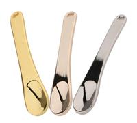 HINTRMENT Set 3 Pezzi Spatola per Trucco in Lega di Zinco, Cucchiai per Crema Viso e Applicatore Cosmetici, Mini Spatole Facciali Portatili per Cura della Pelle e Uso in Viaggio per