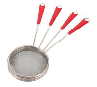 HINTRMENT Set 4 Pezzi Cucchiaio per Schiuma Birra in Acciaio Inossidabile e Plastica Argento, Facile da Usare, Non Graffia Bicchieri, per Servizio Birra e Bancarelle Notturne