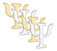 HINTRMENT Spilla Simbolo Psicologia Facile da Attaccare 4 Pezzi in Lega Design Originale Idea Regalo per Figlia o Parente Figlia o Parente Accessorio Vintage per Vestiti