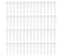 HINTRMENT Spilli per Chitarra Acustica in Plastica Bianca 100 Pezzi Accessori per Ponte Chitarra Acustica Leggeri ed Estrattori