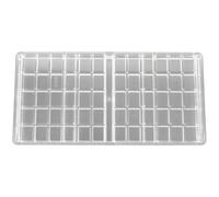 HINTRMENT Stampo per Cioccolato in Pe Design a Griglia Multipla, Facile da Sformare e Portatile, per Uso Domestico e Pasticcerie Professionali