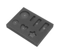 HINTRMENT Stampo per e Raffinazione Metalli a Sette Fessure e in Grafite Nero Design Multi-Slot, Adatto per Gioielli Processi Industriali di