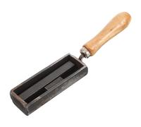 HINTRMENT Stampo per Fusione a Striscia in Ferro e Legno con Manico Europeo, Lingottiera Mini 4 Pollici per Colata di Metalli Come Alluminio e Ottone, Strumento Stabile per Laboratorio