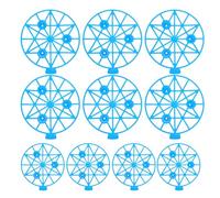 HINTRMENT Supporto per Meloni da Giardino 10 Pezzi in Plastica Blu | Design di Sostegno Stabile, per Frutta in Orto e Azienda Agricola, Aiuta a Mantenere i Frutti Sollevati