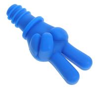 HINTRMENT Tappo per Bottiglia di Vino in Silicone Blu Tappo Ermetico Creativo per Conserve Riutilizzabile per Feste e Conservazione del Vino Aperto