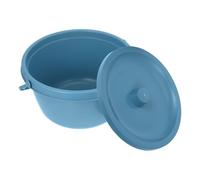 HINTRMENT Vaso da Notte Portatile in Plastico Leggero e Stabile per Anziani e Disabili, Maniglione Sicuro, Adatto per Camping e Uso a Letto, Colore Blu