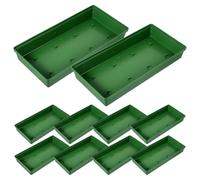 HINTRMENT Vassoio in Schiuma per Composizioni Floreali, 10 Pezzi Verde | Plastica, Riutilizzabile e Grande Capacità, per Matrimoni e Grandi Allestimenti